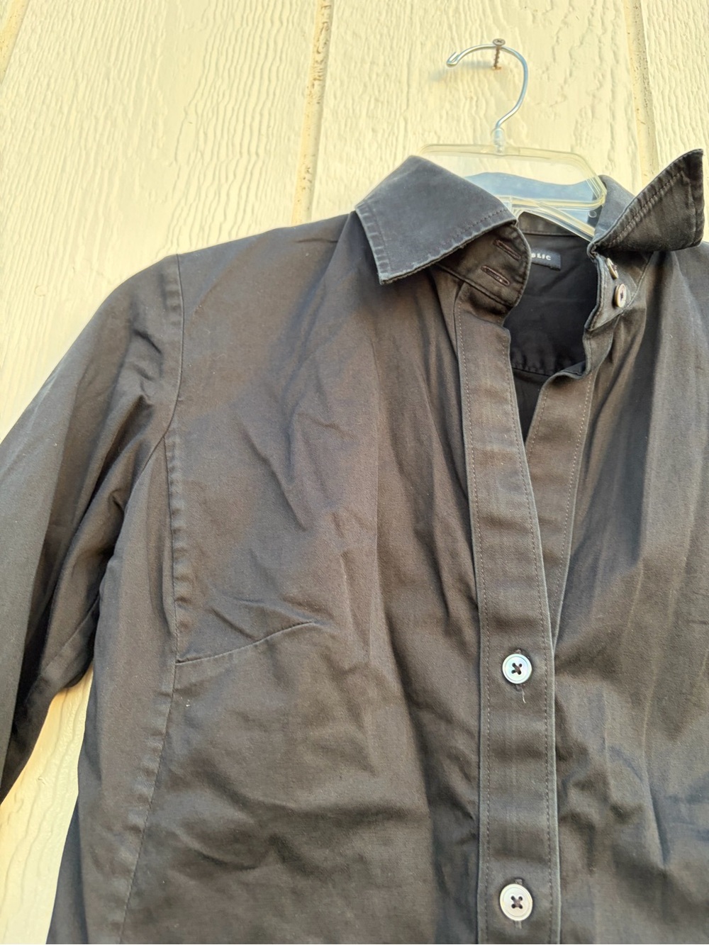 Banana Republic Black Button-Down Dress Shirt Women’s Size S - Picture 6 of 16